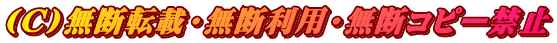 (C)無断転載・無断利用・無断コピー禁止