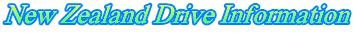 New Zealand Drive Information