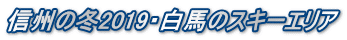 信州の冬2019・白馬のスキーエリア
